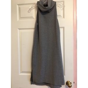 Cowlneck Sleeveless Dress
